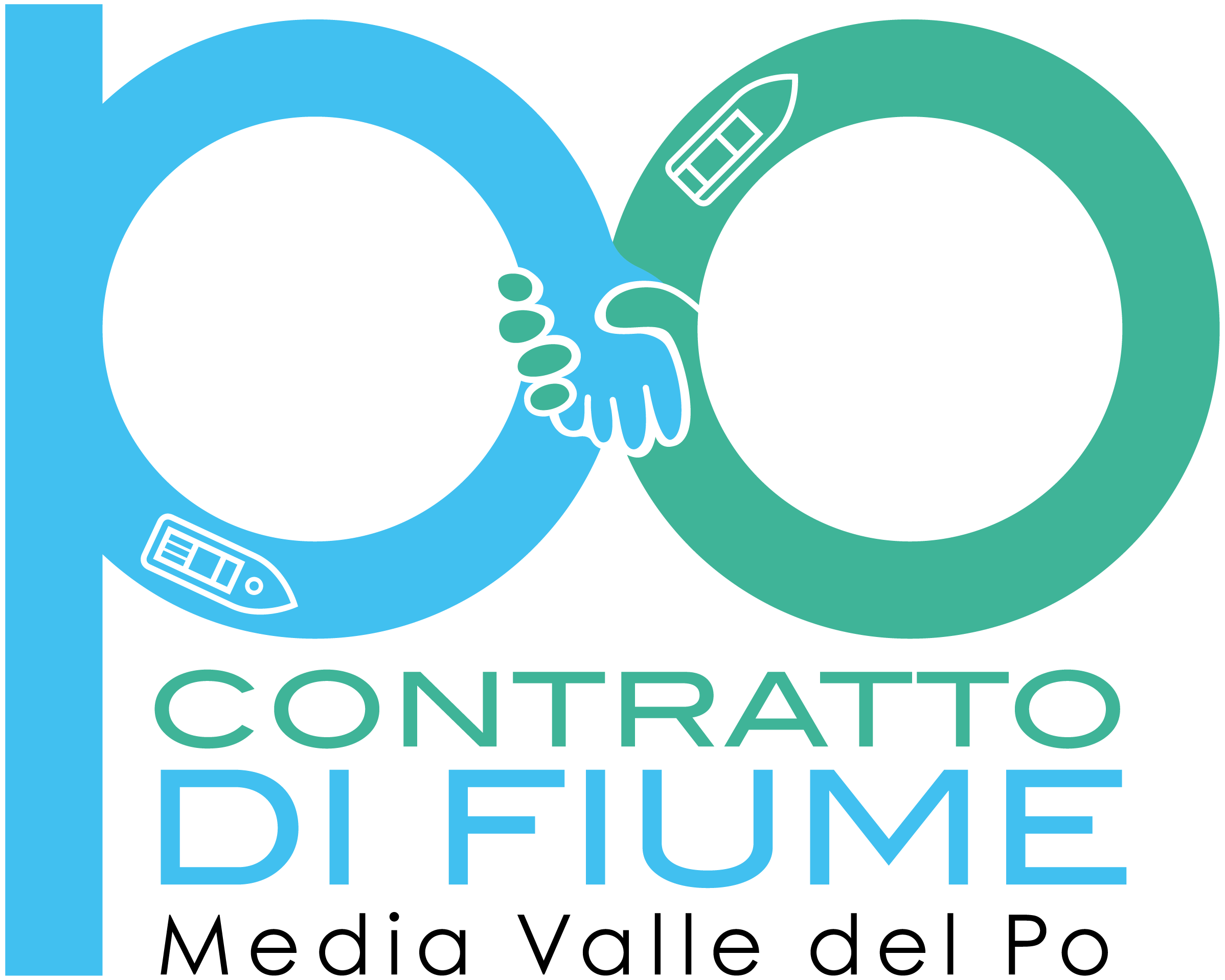 logo contartto di fiume della media valle del po